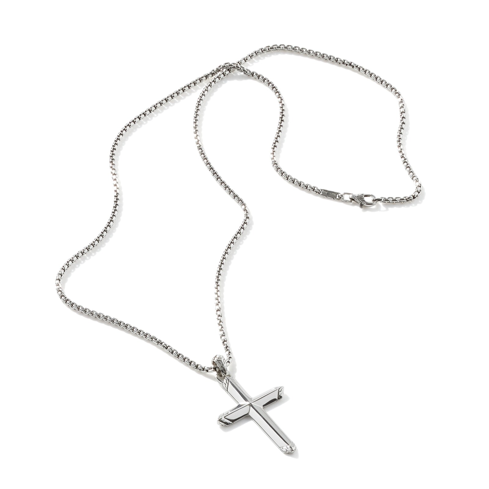 John Hardy Sterling Silver Cross Pendant Necklace, 2.7mm - 26 inches