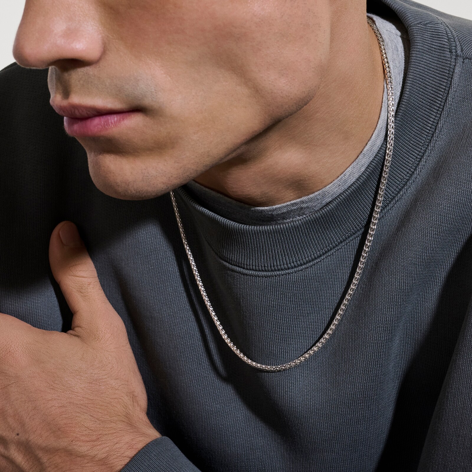 John Hardy Sterling Silver Icon Mini Necklace, 3.5mm - 20 inches