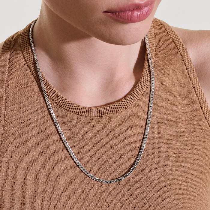 John Hardy Sterling Silver Icon Mini Necklace, 3.5mm - 22 inches