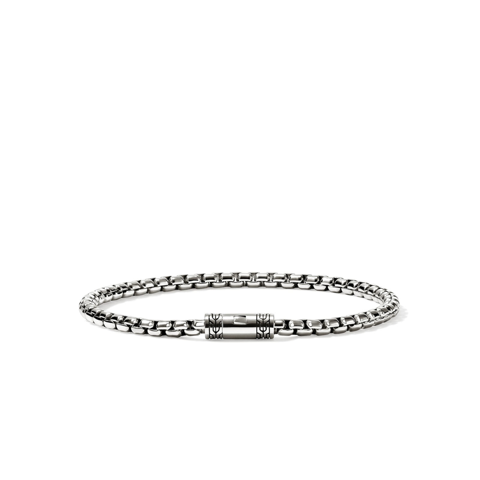 John Hardy Sterling Silver Box Chain Bracelet, 3.7mm - Size Small