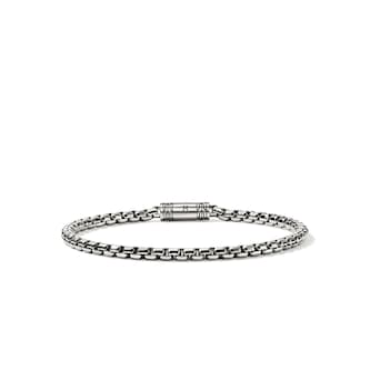 John Hardy Sterling Silver Box Chain Bracelet, 3.7mm - Size 2 x Extra Large