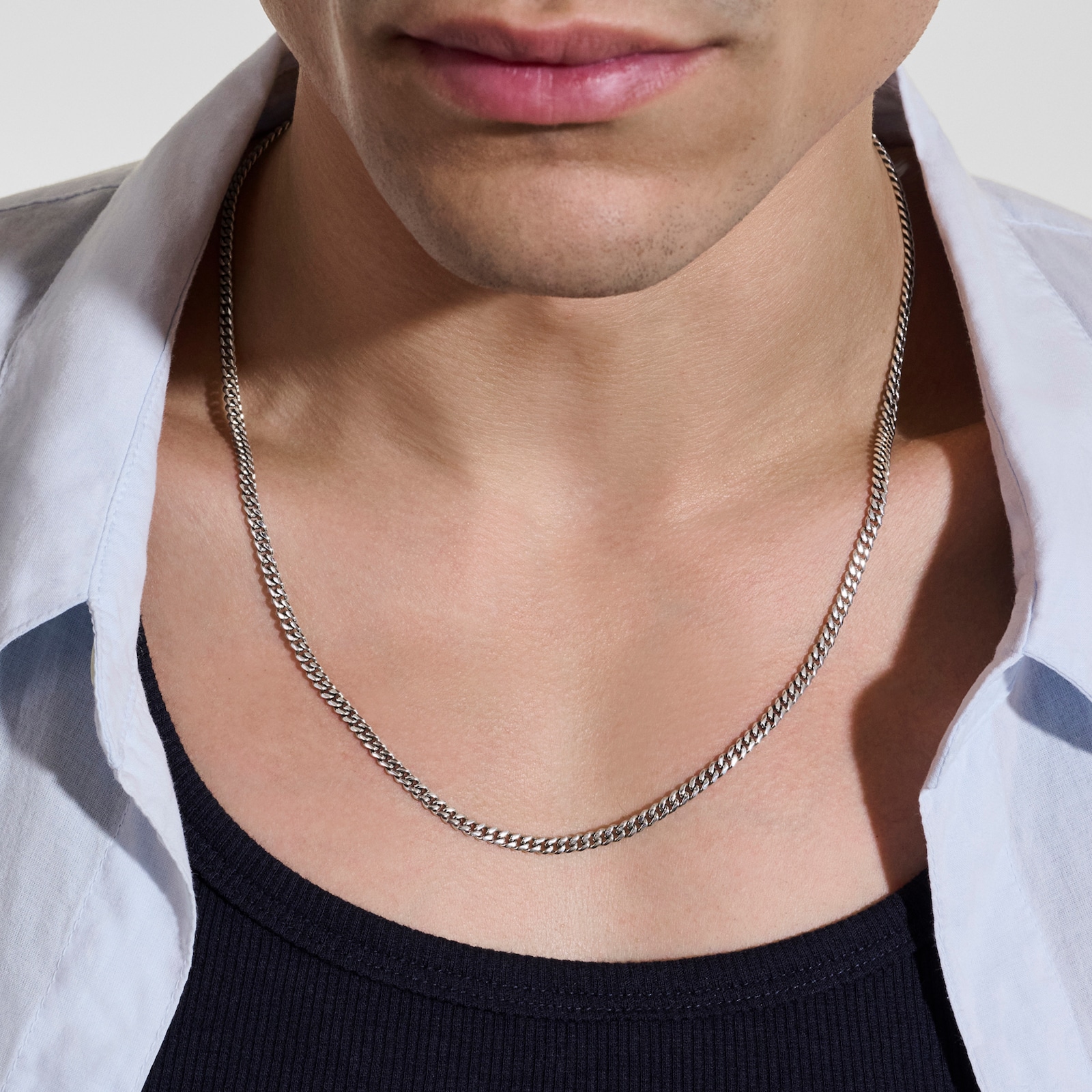 John Hardy Sterling Silver Curb Chain Necklace, 3.9mm - 20 inches