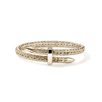 John Hardy 14K Yellow Gold Spear Flex Cuff Bracelet, 5.5mm - Size Medium