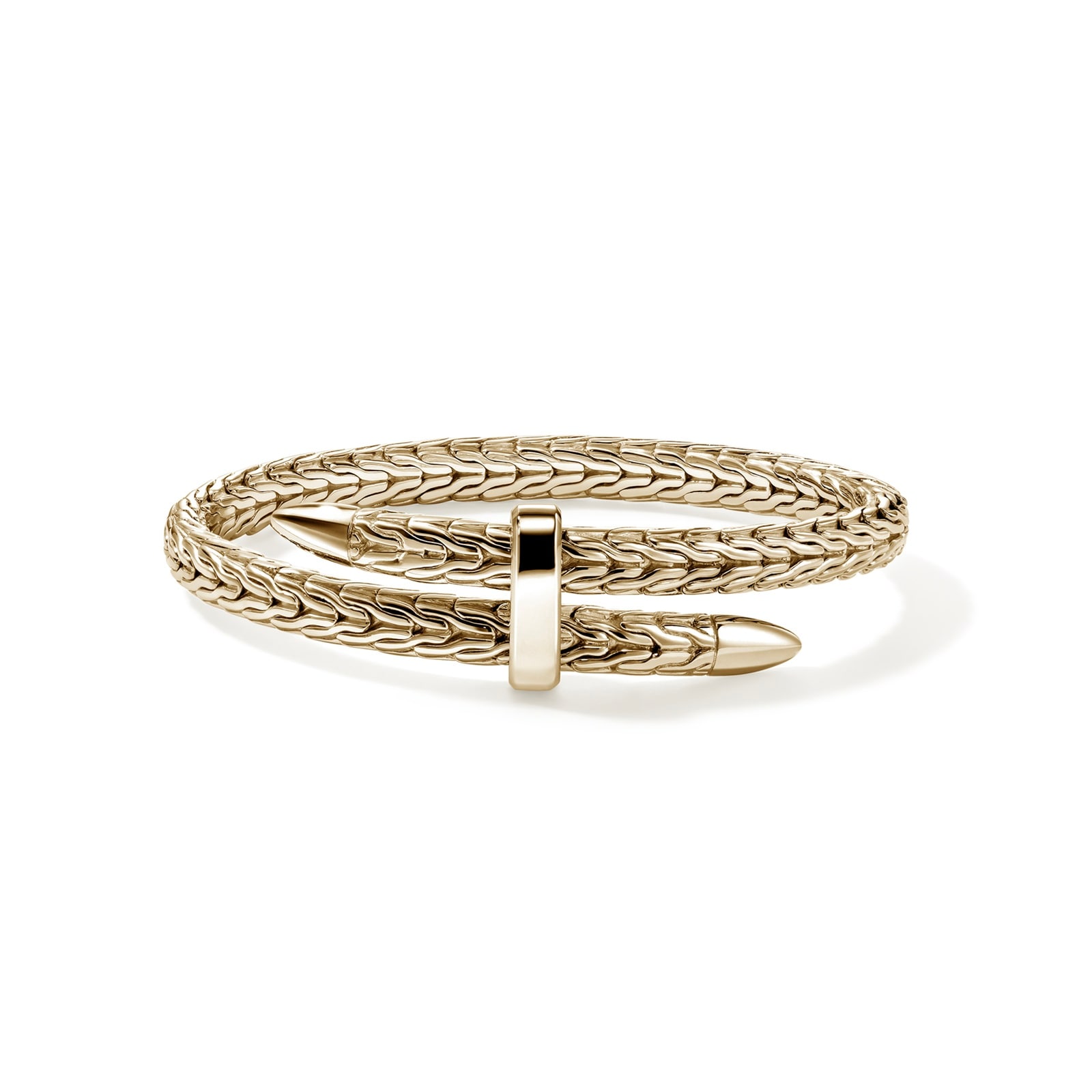 John Hardy 14K Yellow Gold Spear Flex Cuff Bracelet, 5.5mm - Size Medium