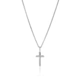 John Hardy Sterling Silver JH Essential Cross Necklace