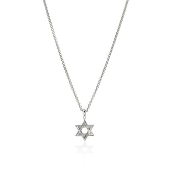 John Hardy Sterling Silver JH Essential Star Of David Necklace