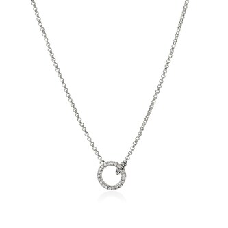 John Hardy Sterling Silver JH Essential Pave 0.33cttw Diamond Necklace, 2mm