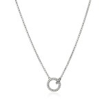 John Hardy Sterling Silver JH Essential Pave 0.33cttw Diamond Necklace, 2mm