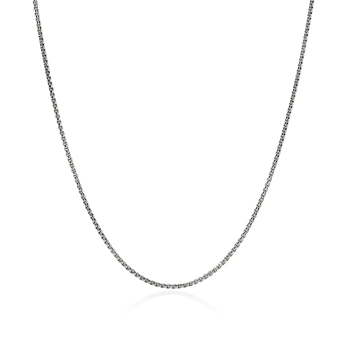John Hardy Sterling Silver Box Chain Necklace, 1.6mm
