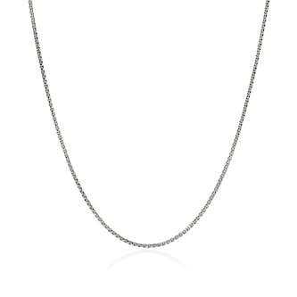 John Hardy Sterling Silver Box Chain Necklace, 1.6mm