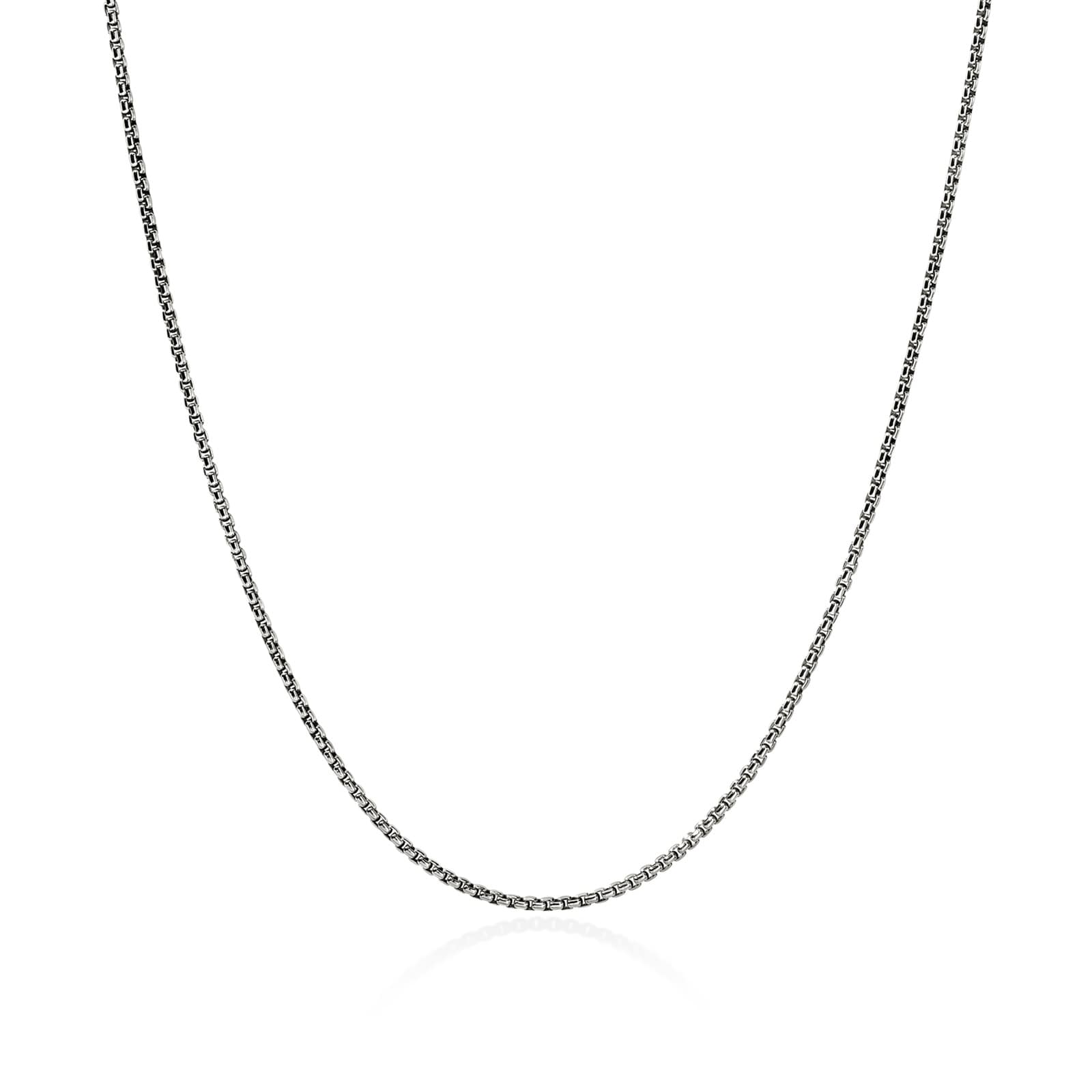 John Hardy Sterling Silver Box Chain Necklace, 1.6mm
