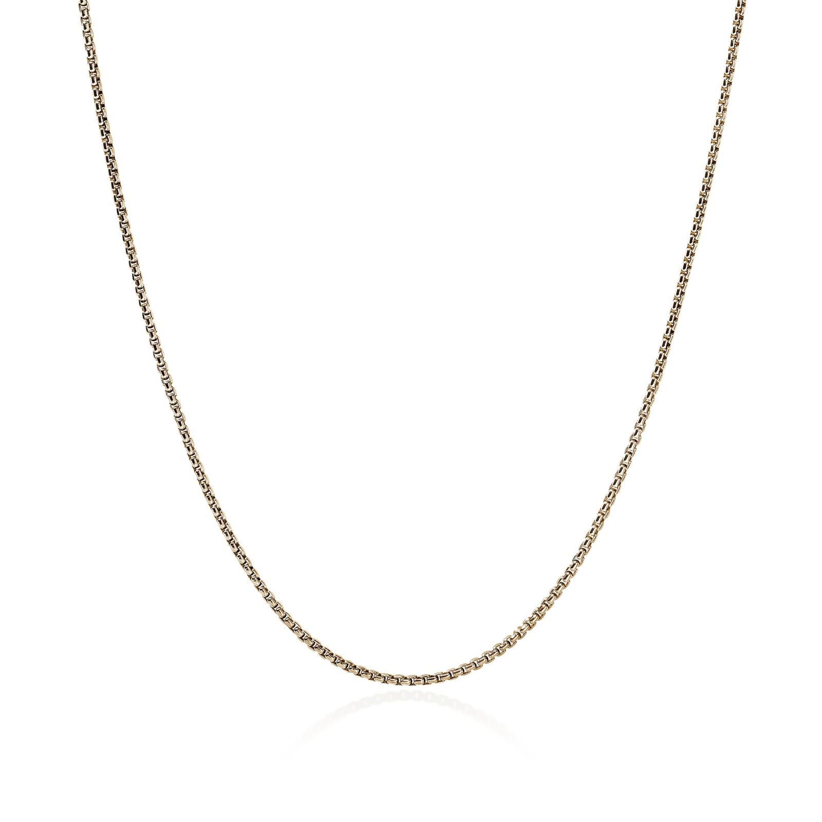 John Hardy 14K Yellow Gold Box Chain Necklace, 1.6mm