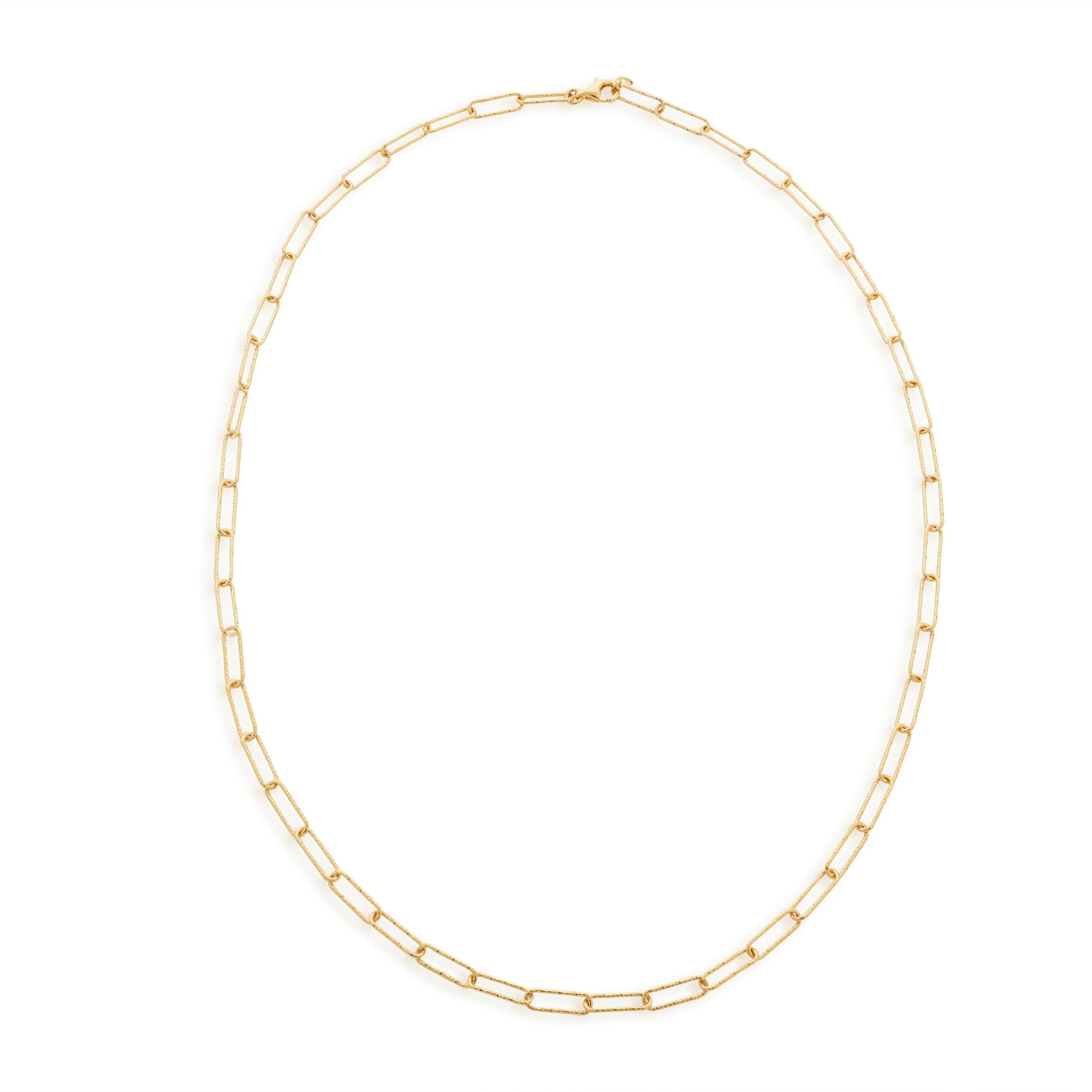 MV Alta™ Textured Chain Necklace In 18ct Gold Vermeil