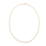 Monica Vinader MV Alta™ Textured Chain Necklace In 18ct Gold Vermeil
