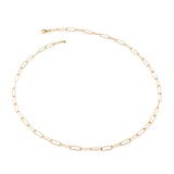 Monica Vinader MV Alta™ Textured Chain Necklace In 18ct Gold Vermeil