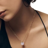 Monica Vinader MV Alta™ Textured Chain Necklace In 18ct Gold Vermeil