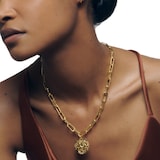 Monica Vinader Alta Charm Necklace In 18ct Gold Vermeil