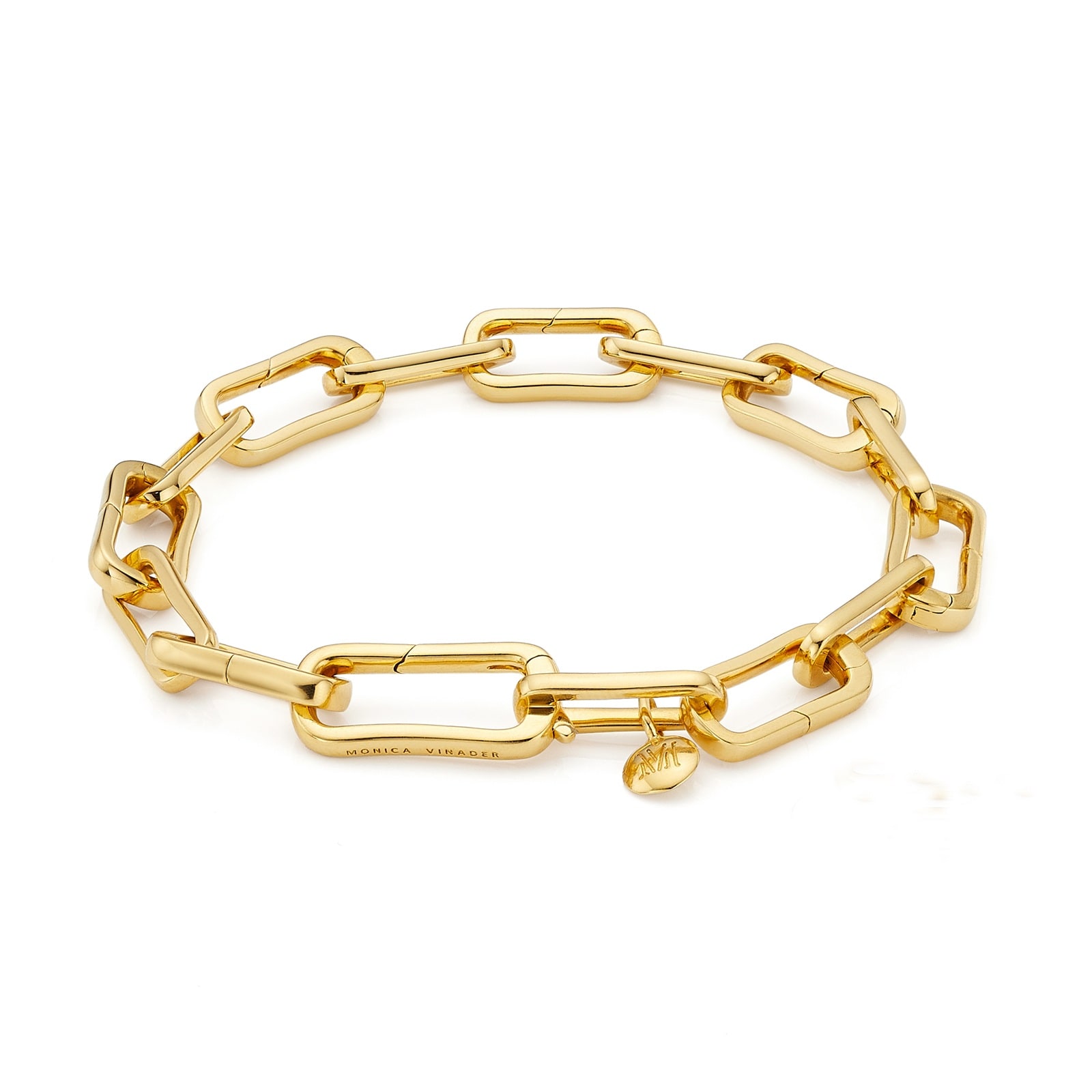 Monica Vinader MV Alta™ Charm Bracelet In 18ct Gold Vermeil Monica Vinader MV Alta™ Charm Bracelet In 18ct Gold Vermeil