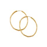 Monica Vinader MV Siren™ Muse Large Hoop Earrings In 18ct Gold Vermeil