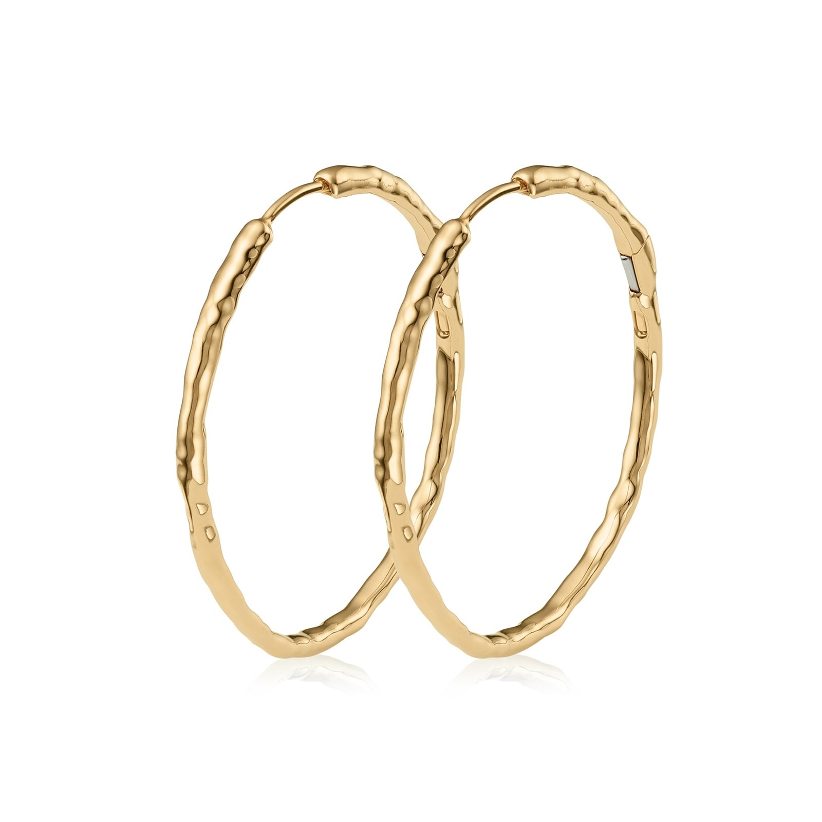 Monica Vinader MV Siren™ Muse Large Hoop Earrings In 18ct Gold Vermeil