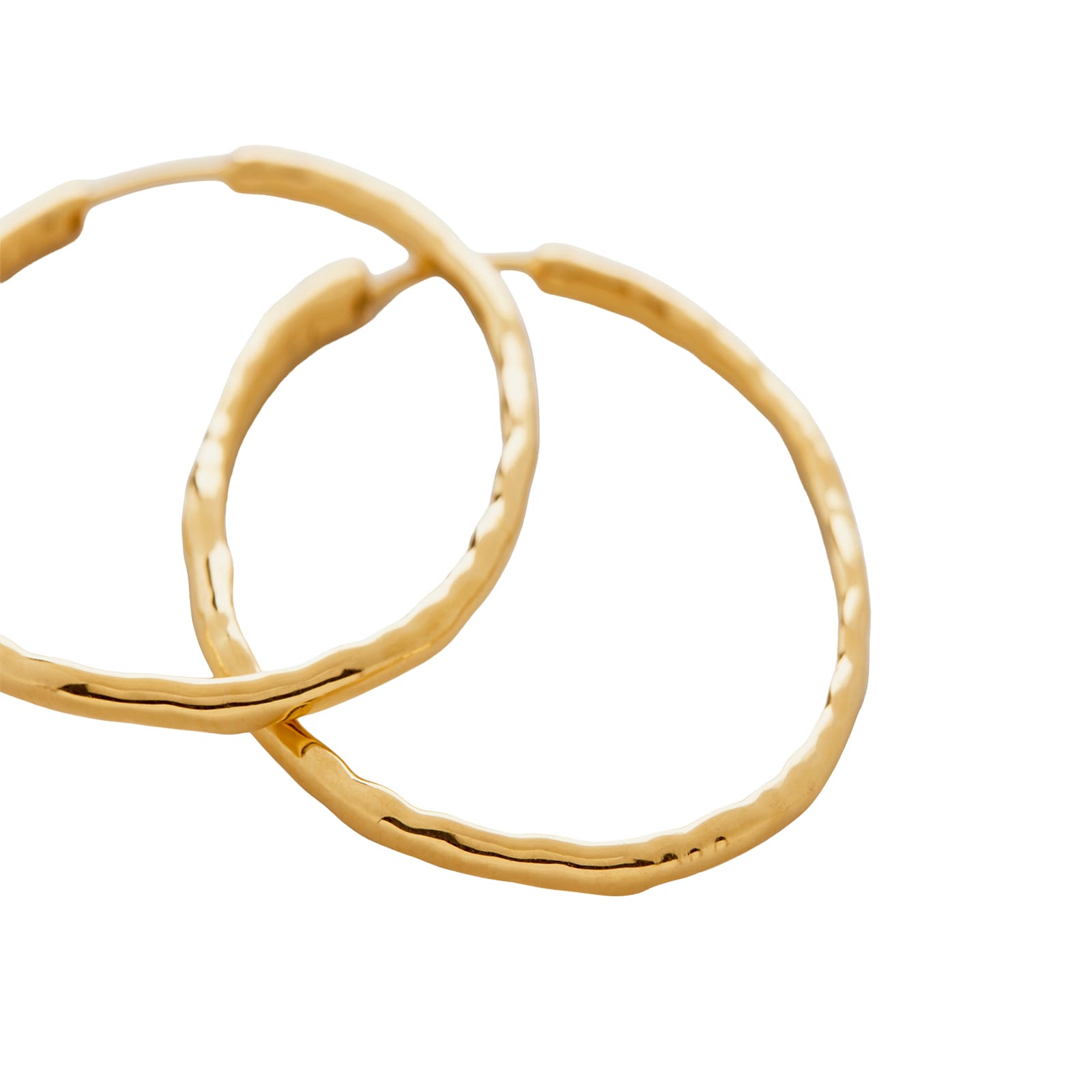 Monica Vinader MV Siren™ Muse Large Hoop Earrings In 18ct Gold Vermeil