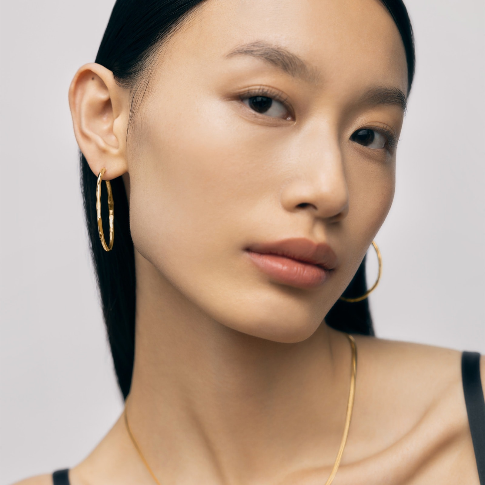 Monica Vinader MV Siren™ Muse Large Hoop Earrings In 18ct Gold Vermeil