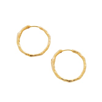 Monica Vinader MV Siren™ Muse Medium Hoop Earrings In 18ct Gold Vermeil