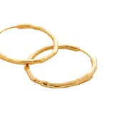 Monica Vinader MV Siren™ Muse Medium Hoop Earrings In 18ct Gold Vermeil