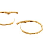 Monica Vinader MV Siren™ Muse Medium Hoop Earrings In 18ct Gold Vermeil