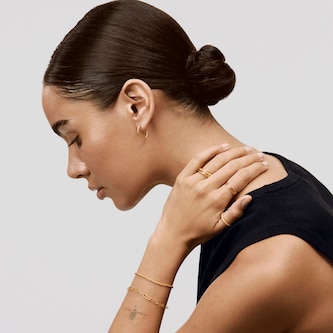 Monica Vinader MV Siren™ Muse Small Hoop Earrings In 18ct Gold Vermeil Monica Vinader MV Siren™ Muse Small Hoop Earrings In 18ct Gold Vermeil