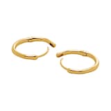 Monica Vinader MV Siren™ Muse Small Hoop Earrings In 18ct Gold Vermeil