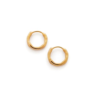 Monica Vinader MV Siren™ Muse Huggie Earrings In 18ct Gold Vermeil Monica Vinader MV Siren™ Muse Huggie Earrings In 18ct Gold Vermeil
