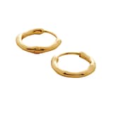 Monica Vinader MV Siren™ Muse Huggie Earrings In 18ct Gold Vermeil