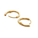 Monica Vinader MV Siren™ Muse Huggie Earrings In 18ct Gold Vermeil