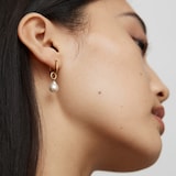 Monica Vinader MV Siren™ Muse Huggie Earrings In 18ct Gold Vermeil