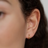 Monica Vinader MV Siren™ Muse Mini Huggie Earrings In 18ct Gold Vermeil