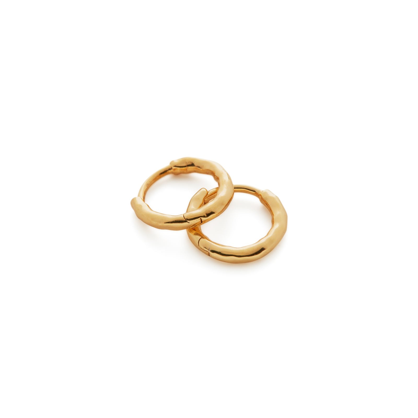 Monica Vinader MV Siren™ Muse Mini Huggie Earrings In 18ct Gold Vermeil