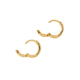 Monica Vinader MV Siren™ Muse Mini Huggie Earrings In 18ct Gold Vermeil