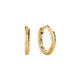 Monica Vinader MV Siren™ Muse Mini Huggie Earrings In 18ct Gold Vermeil