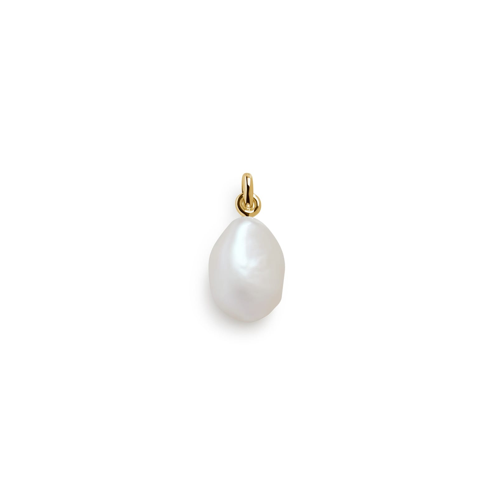 Monica Vinader Baroque Pearl Pendant In 18ct Gold Vermeil Monica Vinader Baroque Pearl Pendant In 18ct Gold Vermeil