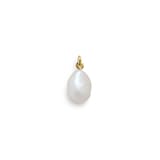 Monica Vinader Baroque Pearl Pendant In 18ct Gold Vermeil