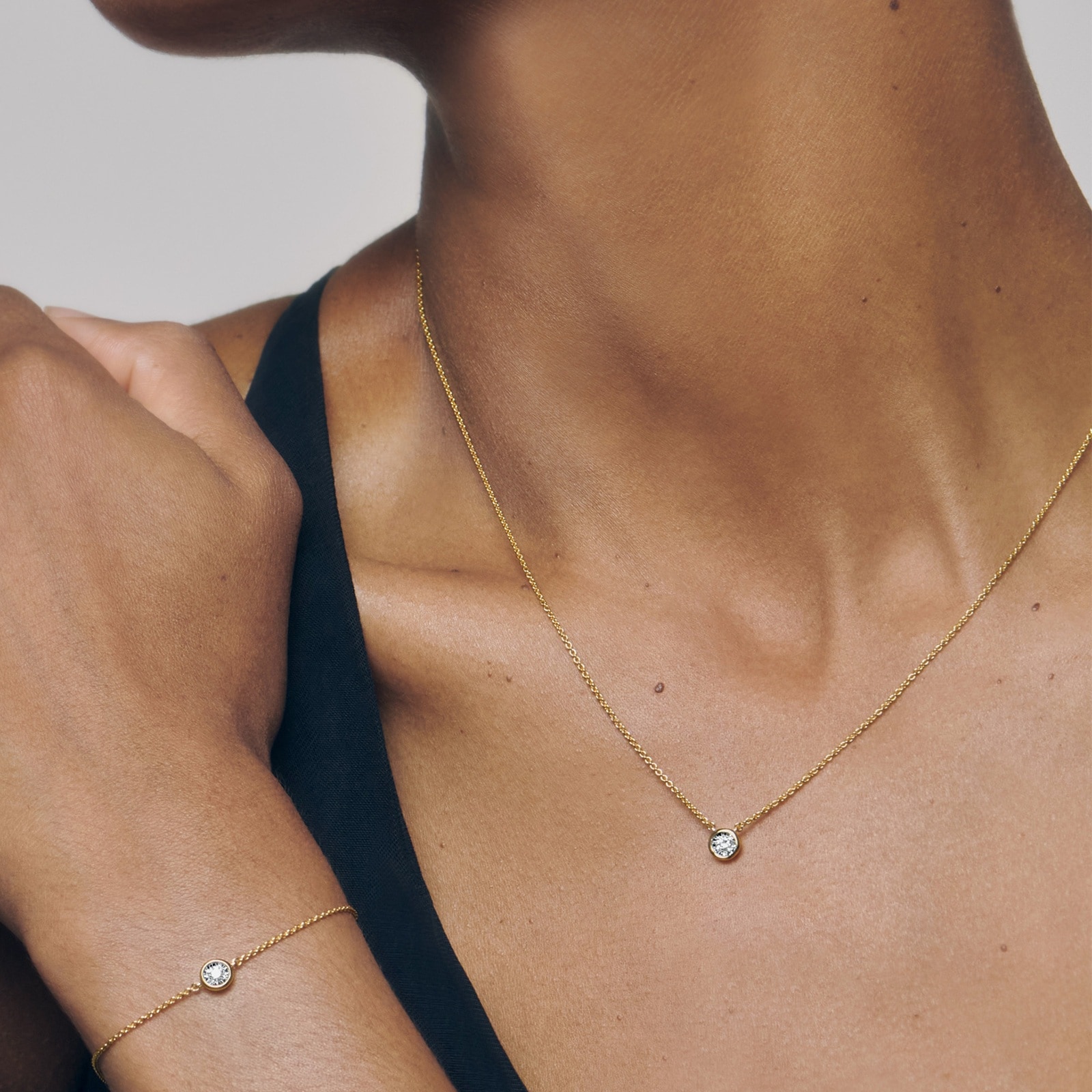 Monica Vinader Solitaire Lab Grown Diamond Chain Bracelet In 18ct Gold Vermeil