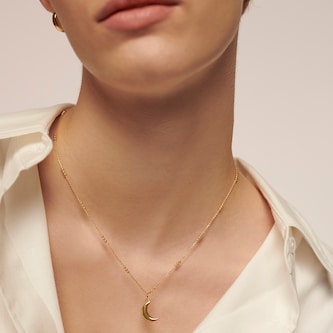 Monica Vinader Triple Beaded Chain Necklace In 18ct Gold Vermeil
