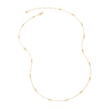 Monica Vinader Triple Beaded Chain Necklace In 18ct Gold Vermeil