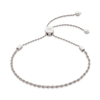 Monica Vinader Corda Chain Friendship Bracelet In Sterling Silver Monica Vinader Corda Chain Friendship Bracelet In Sterling Silver