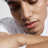 Monica Vinader Corda Chain Friendship Bracelet In Sterling Silver