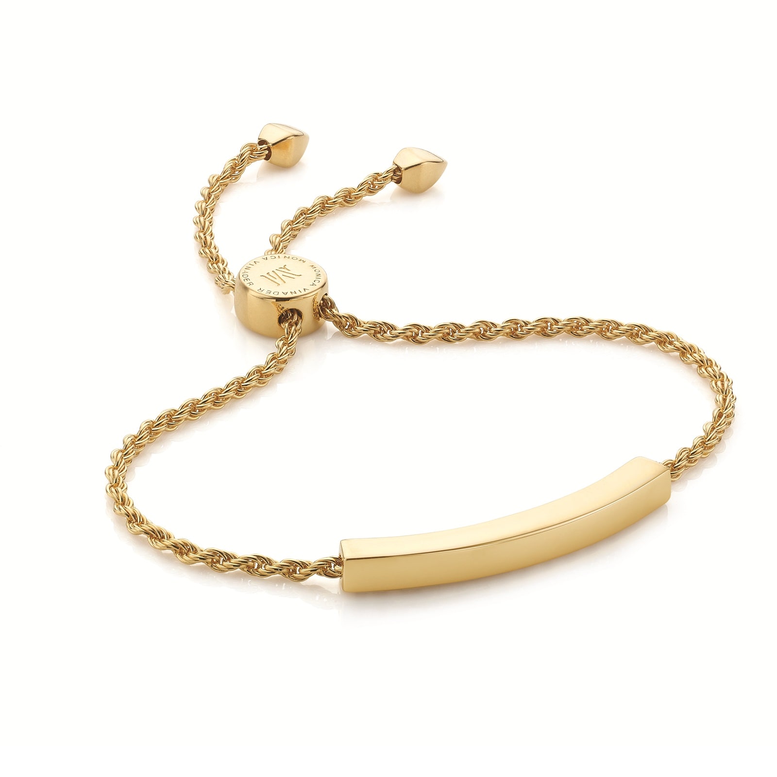MV Linear™ Chain Friendship Bracelet In 18ct Gold Vermeil