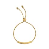 Monica Vinader Linear Chain Friendship Bracelet In 18ct Gold Vermeil