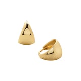 Monica Vinader Tapered Huggie Earrings In 18ct Gold Vermeil