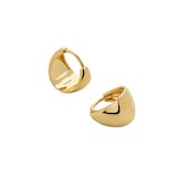 Monica Vinader Tapered Huggie Earrings In 18ct Gold Vermeil